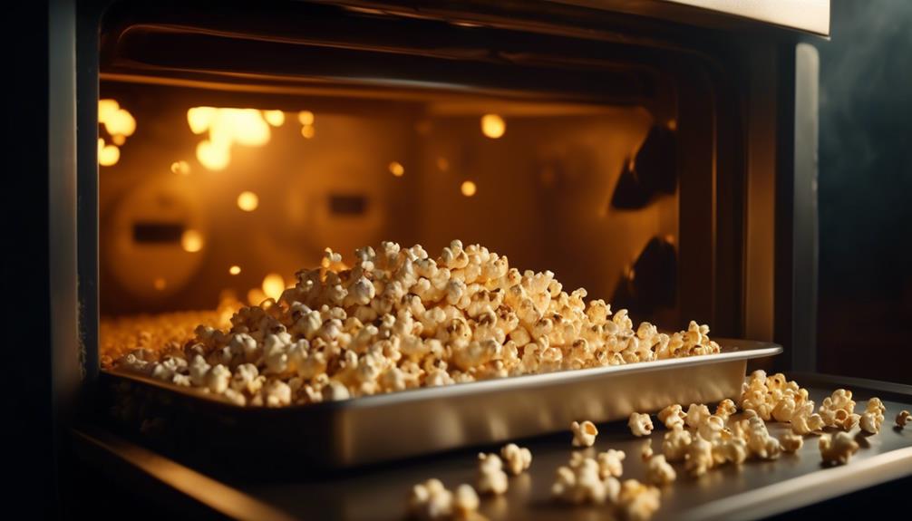 cooking popcorn in oven