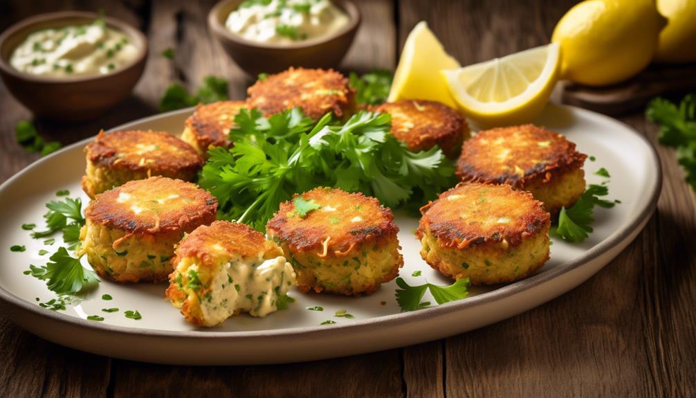 delicious bite sized crab cakes