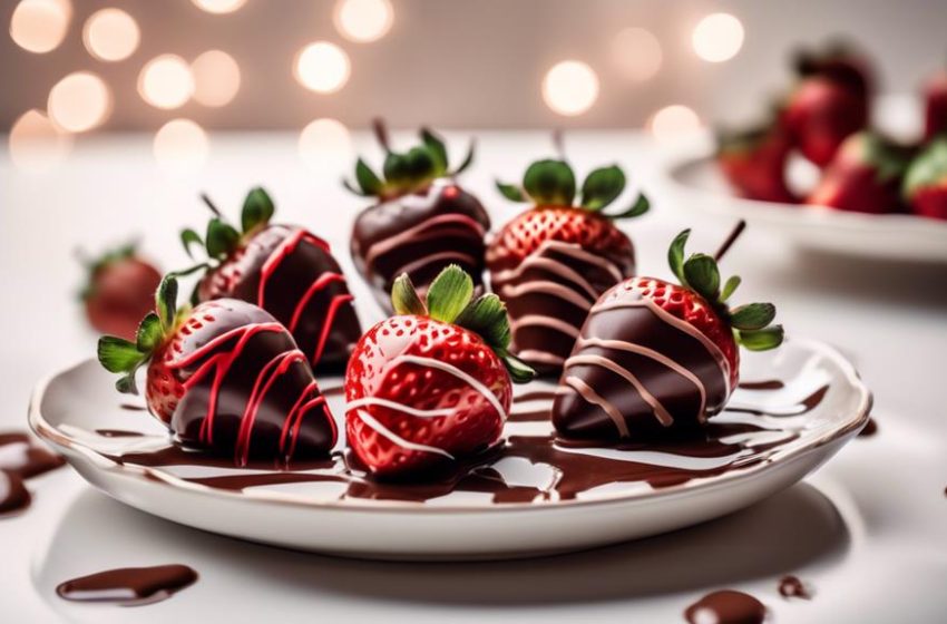 Red Chocolate Covered Strawberries