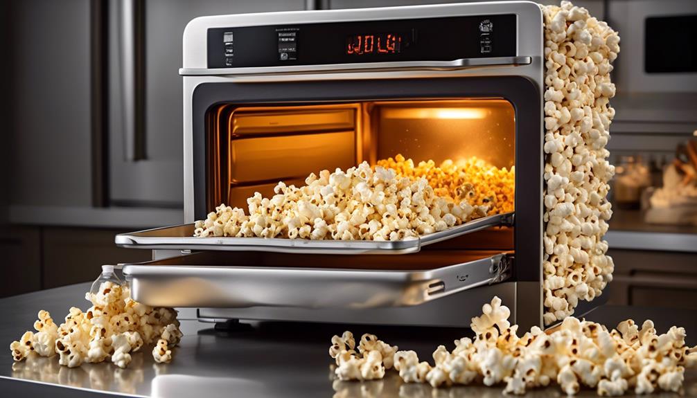 detailed instructions for making popcorn in the oven