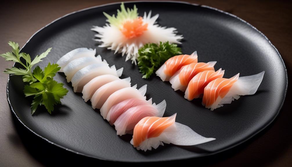 exploring raw fish delicacy