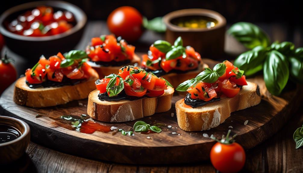 fresh and flavorful bruschetta