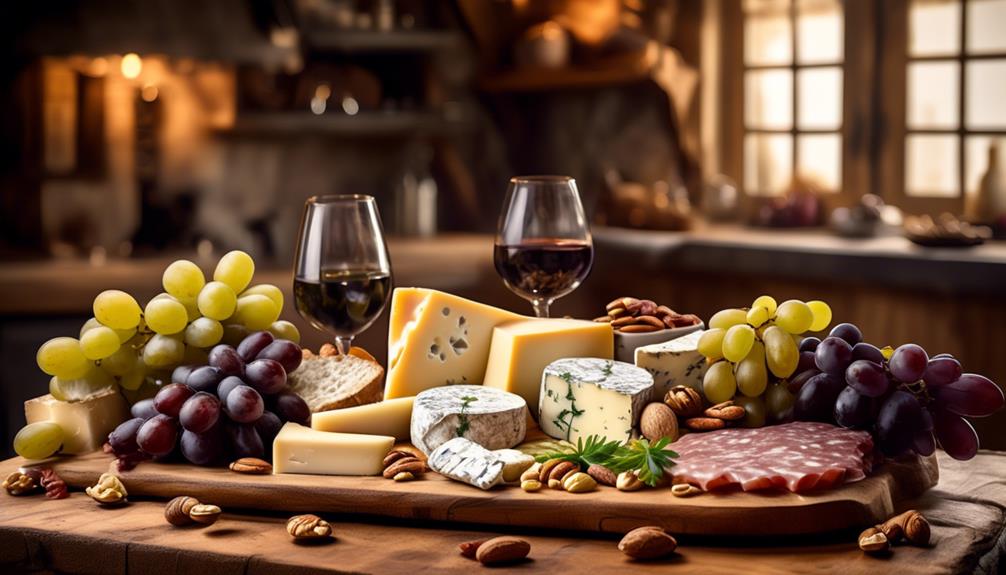 gourmet cheese and cured meats