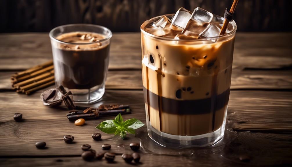 strong coffee with sweetened condensed milk